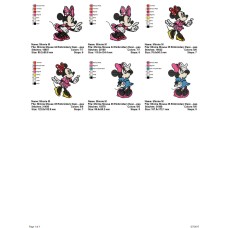 Package 3 Minnie Mouse 12 Embroidery Designs